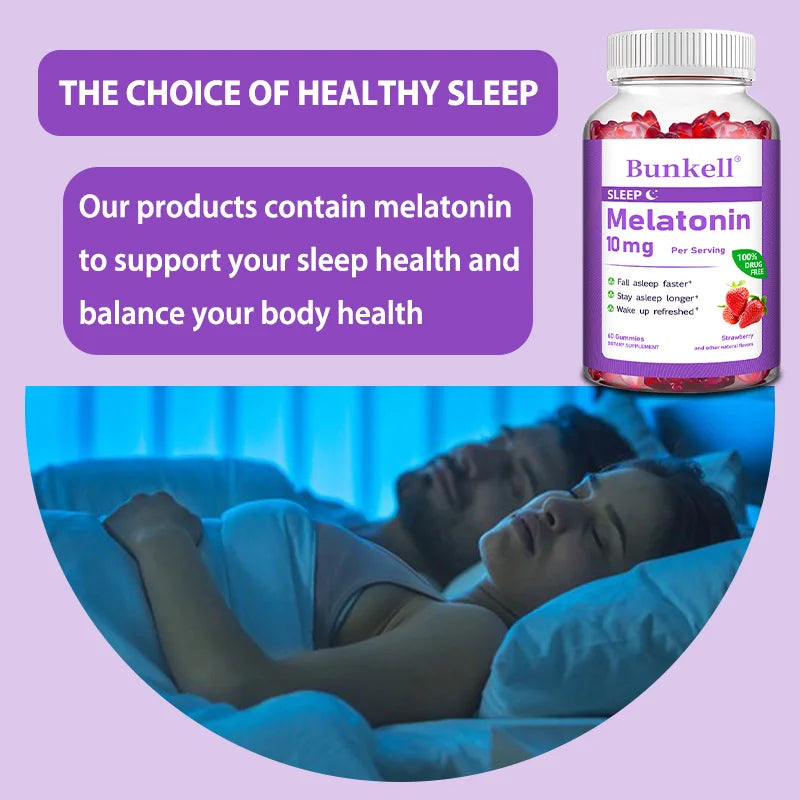 Melatonin Gummies 10 mg – Natural Sleep & Immune Support (60 Gummies)