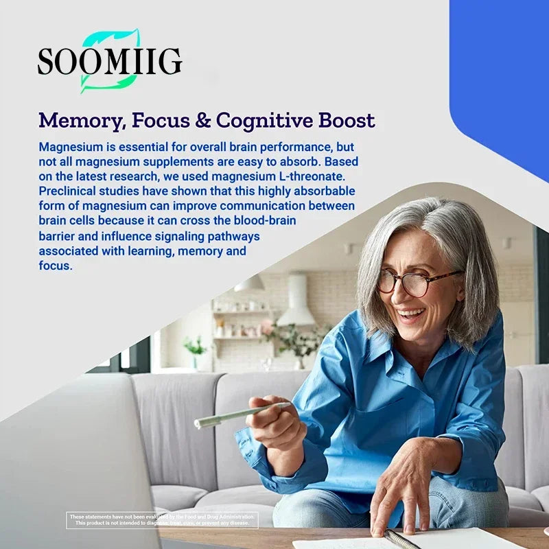 Soomiig Brain Supplement – Memory & Focus Enhancer