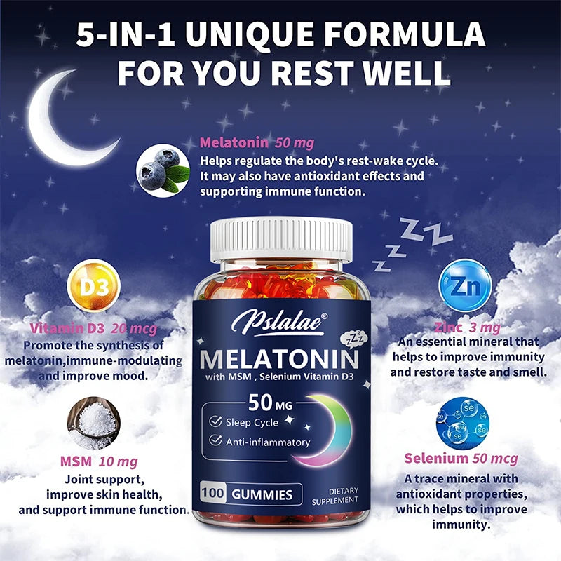 DreamVault™ 50mg Melatonin Gummies