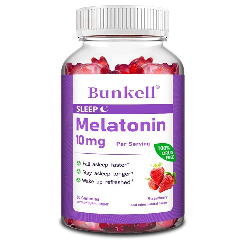 Melatonin Gummies 10 mg – Natural Sleep & Immune Support (60 Gummies)