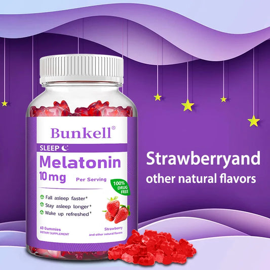 Melatonin Gummies 10 mg – Natural Sleep & Immune Support (60 Gummies)